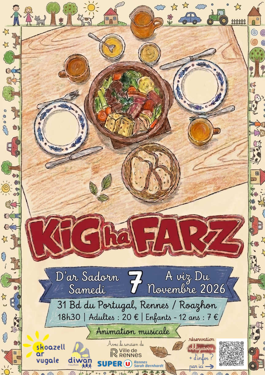 Kig Ha Farz édition 2026! Disadorn 7 a viz du 2026 – Samedi 7 novembre 2026!